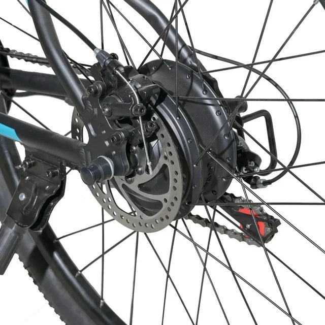 Bicicleta eléctrica de montaña Hiland Rockshark, aluminio, 26/27.5 pulgadas, 350W, 20MPH, bicicleta eléctrica para adultos, Shimano 21 velocidades, freno de disco, horquilla de suspensión con batería extraíble de 36V 10.4Ah