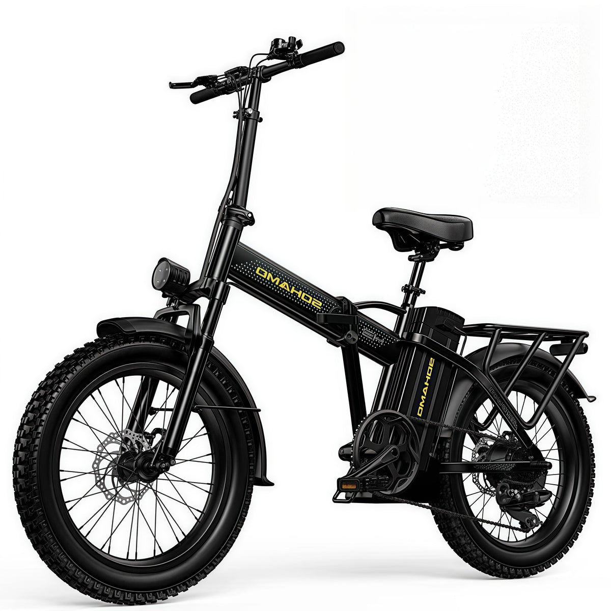 SOHAMO H3 Elektrofahrrad für Erwachsene, 20" Fat Tire Klapp-E-Bike, 750W Motor, 48V 15Ah herausnehmbarer Akku, Vorderradfederung, Shimano 7-Gang Mountainbike