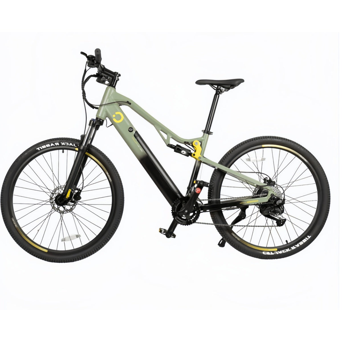 Millor Elektro-Mountainbike 27,5", 90 km Reichweite, Vollfederung, Shimano 18-Gang-Schaltung und hydraulische Doppelscheibenbremsen.