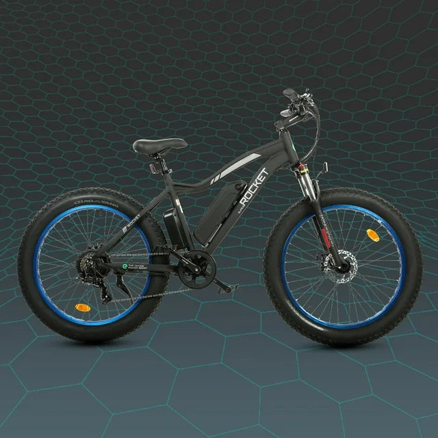 Ecotric 26 Inch Fat Tire Electric Bicycle Powerful 500 W Motor 36 V/12.5 Ah Removable Lithium Battery Beach Snow Shock Absorption Mountain for Adults