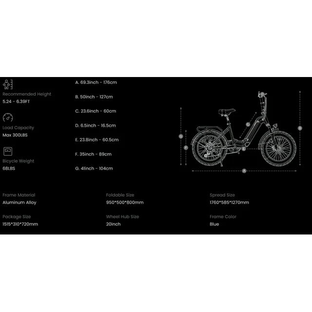 Bicicleta eléctrica para adultos DYU con neumáticos anchos de 20" y 4.0", 500W 48V 14AH, batería LG, Shimano de 7 velocidades, bicicleta eléctrica plegable
