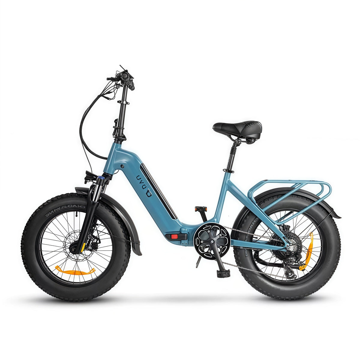 Bicicleta eléctrica para adultos DYU con neumáticos anchos de 20" y 4.0", 500W 48V 14AH, batería LG, Shimano de 7 velocidades, bicicleta eléctrica plegable
