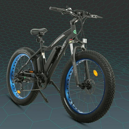 Ecotric 26 Inch Fat Tire Electric Bicycle Powerful 500 W Motor 36 V/12.5 Ah Removable Lithium Battery Beach Snow Shock Absorption Mountain for Adults
