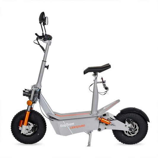 PATINETE ELCTRICO CENTAURO MATRICULABLE GRIS CON ASIENTO Y PANTALLA LCD XXL