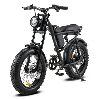 Ridingtimes Z8 Snow Ebikes for Adults, 20" Fat Tire, 1500W Motor, 28Mph, 6 Layer Full Suspension