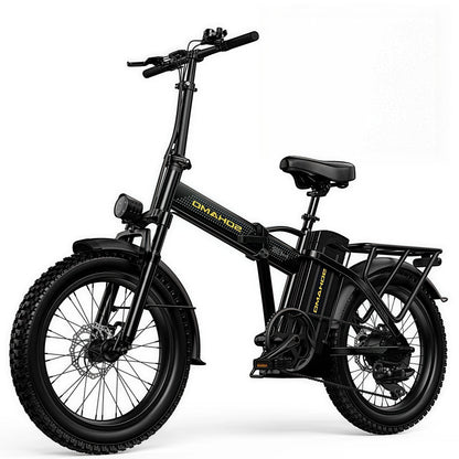 SOHAMO H3 Elektrofahrrad für Erwachsene, 20" Fat Tire Klapp-E-Bike, 750W Motor, 48V 15Ah herausnehmbarer Akku, Vorderradfederung, Shimano 7-Gang Mountainbike