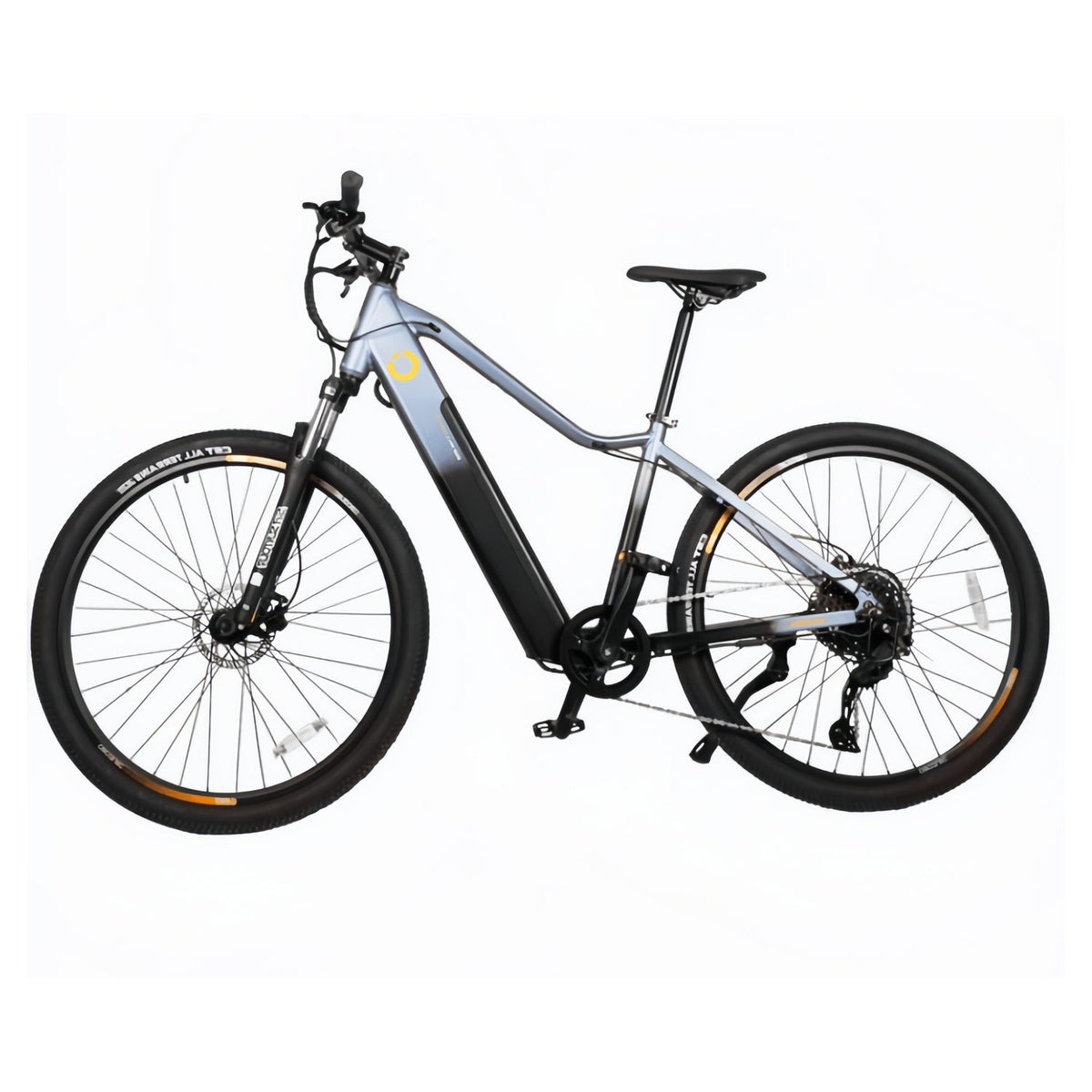 Avanti Mountain E-Bike 29", mit 120 km Reichweite, SR Suntour-Federgabel, 10-Gang-Shimano-Cues-Schaltung und hydraulischen Tektro-Scheibenbremsen.